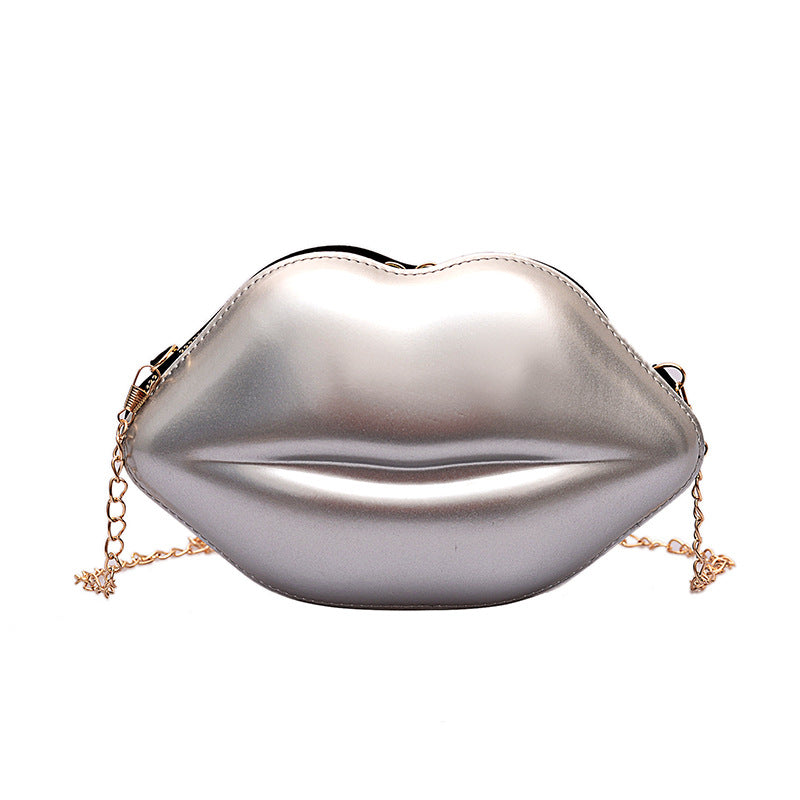 Wholesale Personalized PU Shoulder Lip Bag